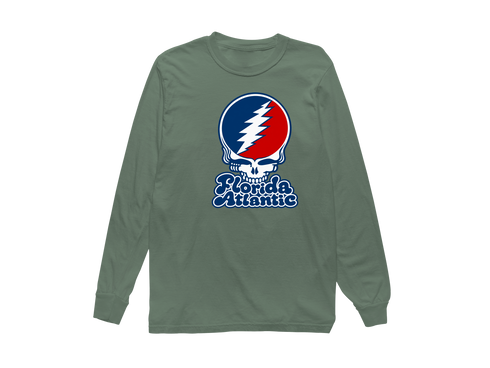 Florida Atlantic Stealie Premium Unisex Long-Sleeve — Design: Florida Atlantic University — Light Green
