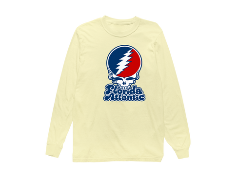 Florida Atlantic Stealie Premium Unisex Long-Sleeve — Design: Florida Atlantic University — Butter