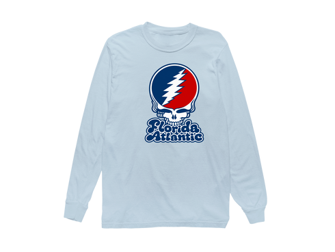 Florida Atlantic Stealie Premium Unisex Long-Sleeve — Design: Florida Atlantic University — Chambray