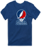 Florida Atlantic Stealie Premium Unisex T-Shirt — Design: Florida Atlantic University — Navy