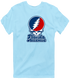 Florida Atlantic Stealie Premium Unisex T-Shirt — Design: Florida Atlantic University — Light Blue