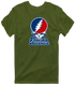 Florida Atlantic Stealie Premium Unisex T-Shirt — Design: Florida Atlantic University — Military Green