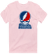 Florida Atlantic Stealie Premium Unisex T-Shirt — Design: Florida Atlantic University — Light Pink