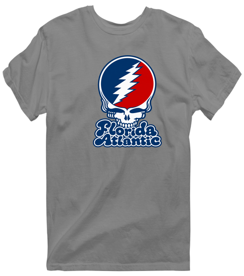 Florida Atlantic Stealie Premium Unisex T-Shirt — Design: Florida Atlantic University — Dark Heather