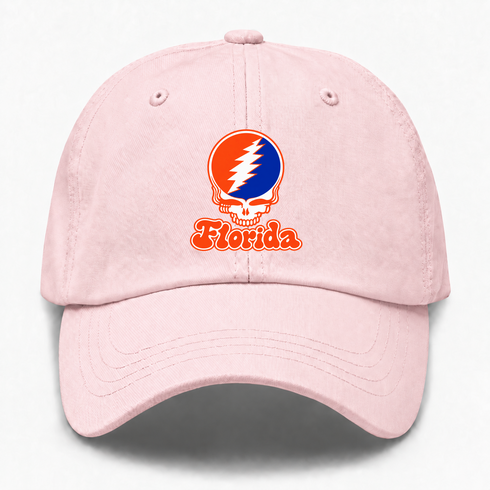 Florida Stealie Premium Unisex Dad Hat — Design: Florida University of — Pink