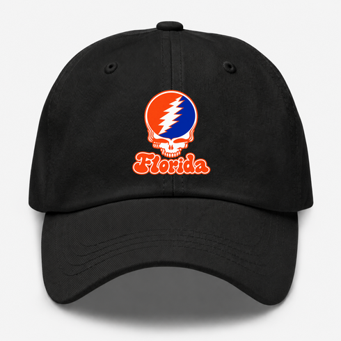 Florida Stealie Premium Unisex Dad Hat — Design: Florida University of — Black