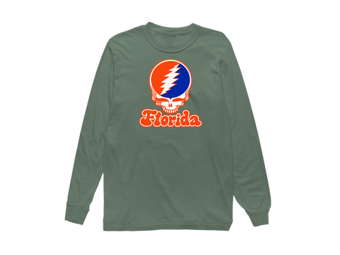 Florida Stealie Premium Unisex Long-Sleeve — Design: Florida University of — Light Green