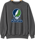Florida Stealie Premium Unisex Crewneck — Design: State College of Florida — Dark Heather