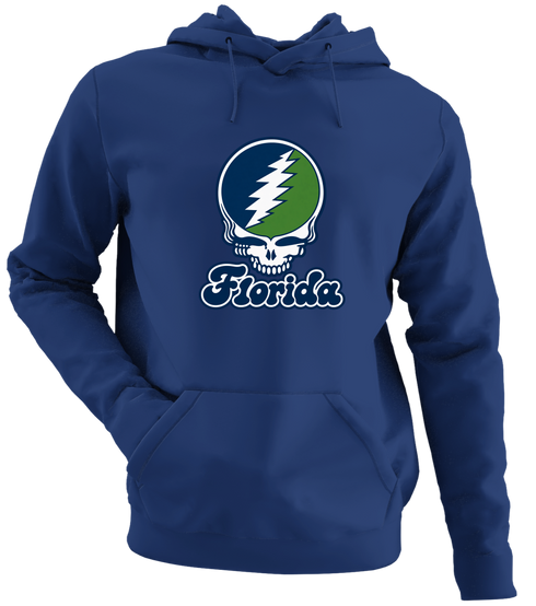 Florida Stealie Premium Unisex Hoodie — Design: State College of Florida — Navy