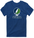 Florida Stealie Premium Unisex T-Shirt — Design: State College of Florida — Navy