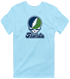 Florida Stealie Premium Unisex T-Shirt — Design: State College of Florida — Light Blue