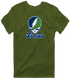 Florida Stealie Premium Unisex T-Shirt — Design: State College of Florida — Military Green