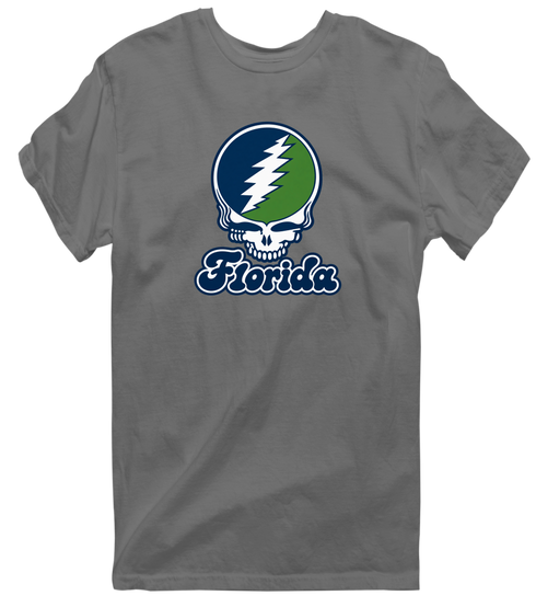 Florida Stealie Premium Unisex T-Shirt — Design: State College of Florida — Charcoal