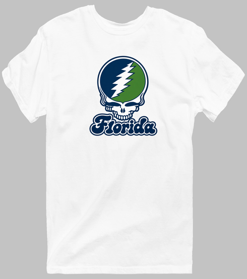 Florida Stealie Premium Unisex T-Shirt — Design: State College of Florida — White