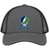 Florida Stealie Premium Unisex Trucker Cap — Design: State College of Florida — Charcoal/Black