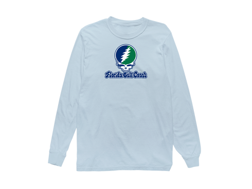 Florida Gulf Coast Stealie Premium Unisex Long-Sleeve — Design: Florida Gulf Coast University — Chambray