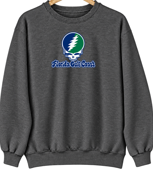 Florida Gulf Coast Stealie Premium Unisex Crewneck — Dark Heather