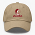 Florida Tech Stealie Premium Unisex Dad Hat — Design: Florida Institute of Technology — Khaki