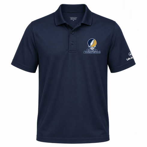Florida International Stealie Premium Unisex Polo — Design: Florida International University — Navy