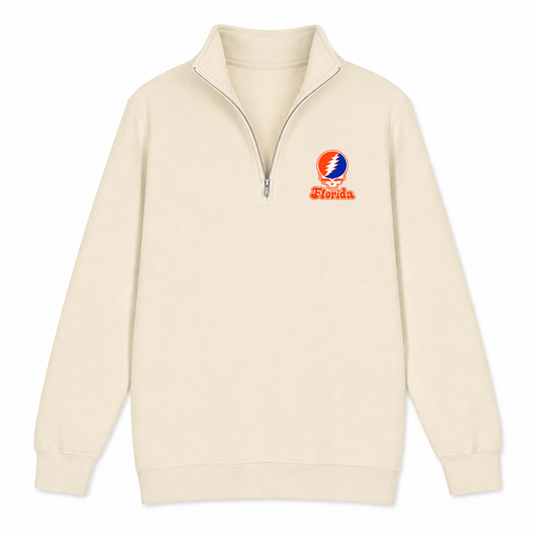 Florida Stealie Premium Unisex Quarter-Zip — Design: Florida University of — Sand