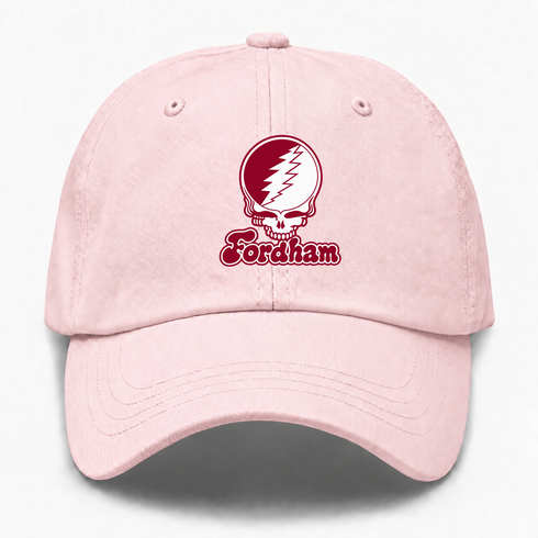 Fordham Stealie Premium Unisex Dad Hat — Design: Fordham University — Pink