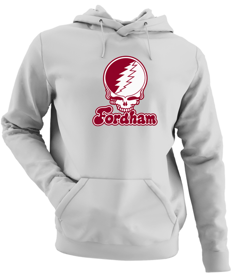 Fordham Stealie Premium Unisex Hoodie — Design: Fordham University — Sport Grey