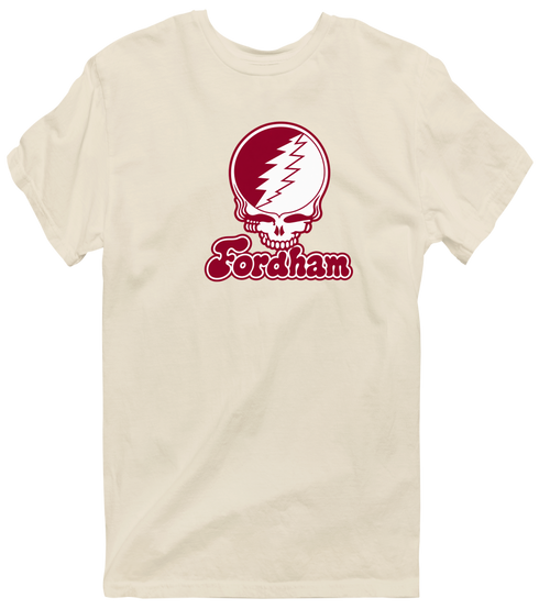 Fordham Stealie Premium Unisex T-Shirt — Design: Fordham University — Sand