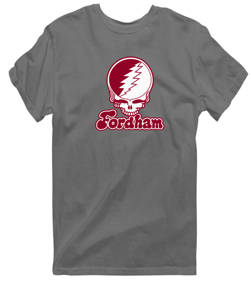 Fordham Stealie Premium Unisex T-Shirt — Design: Fordham University — Charcoal