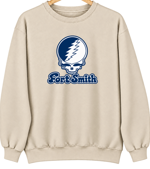 Fort Smith Stealie Premium Unisex Crewneck — Design: Arkansas Fort Smith University of — Sand