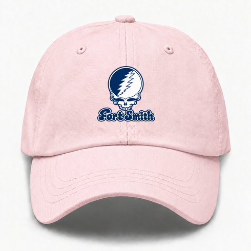 Fort Smith Stealie Premium Unisex Dad Hat — Design: Arkansas Fort Smith University of — Pink