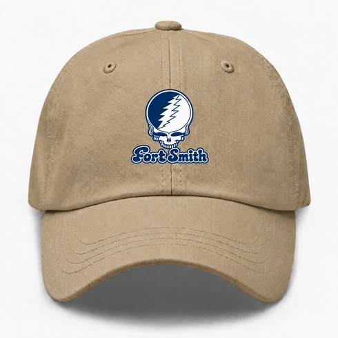 Fort Smith Stealie Premium Unisex Dad Hat — Design: Arkansas Fort Smith University of — Khaki