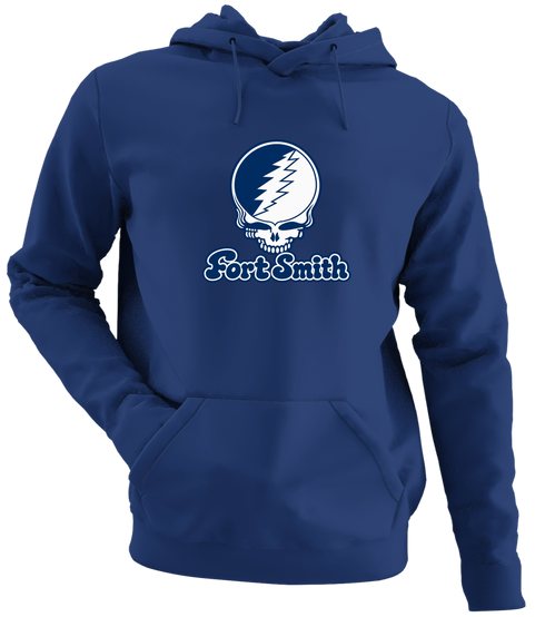 Fort Smith Stealie Premium Unisex Hoodie — Design: Arkansas Fort Smith University of — Navy