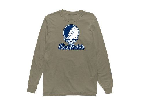 Fort Smith Stealie Premium Unisex Long-Sleeve — Design: Arkansas Fort Smith University of — Sandstone