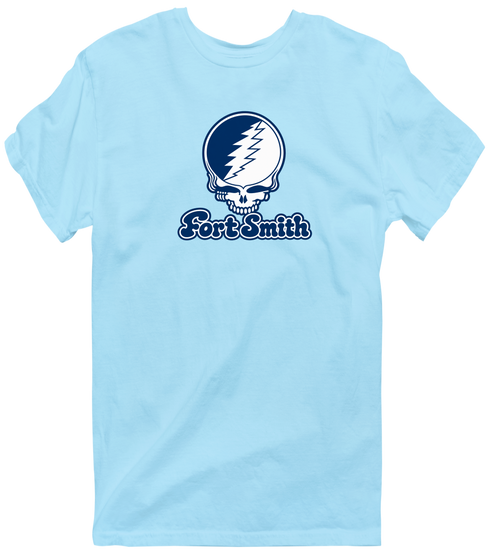 Fort Smith Stealie Premium Unisex T-Shirt — Design: Arkansas Fort Smith University of — Light Blue
