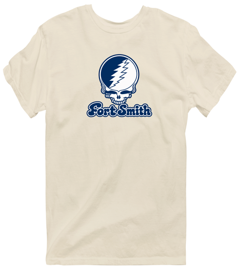 Fort Smith Stealie Premium Unisex T-Shirt — Design: Arkansas Fort Smith University of — Sand