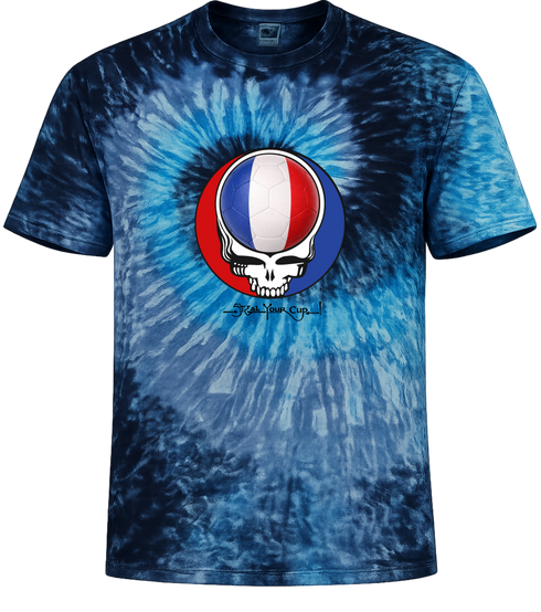 France FIFA World Cup Stealie Tie-Dye T-Shirt
