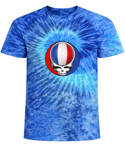 France FIFA World Cup Stealie Tie-Dye T-Shirt
