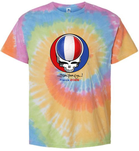 France FIFA World Cup Stealie Tie-Dye T-Shirt
