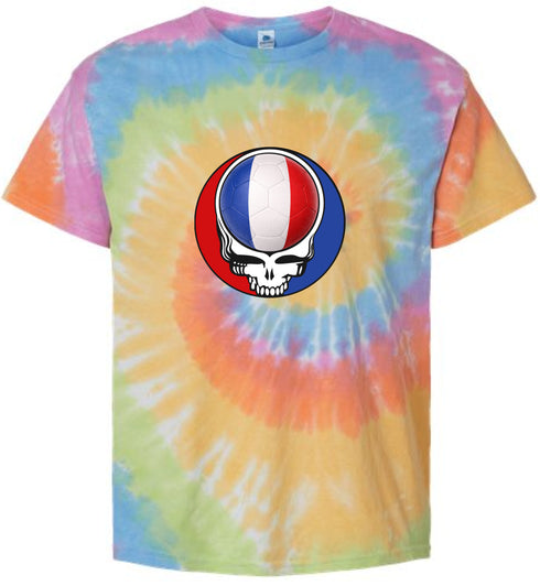 France FIFA World Cup Stealie Tie-Dye T-Shirt