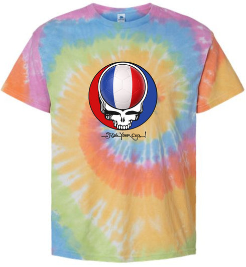 France FIFA World Cup Stealie Tie-Dye T-Shirt