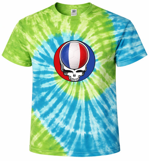 France FIFA World Cup Stealie Tie-Dye T-Shirt