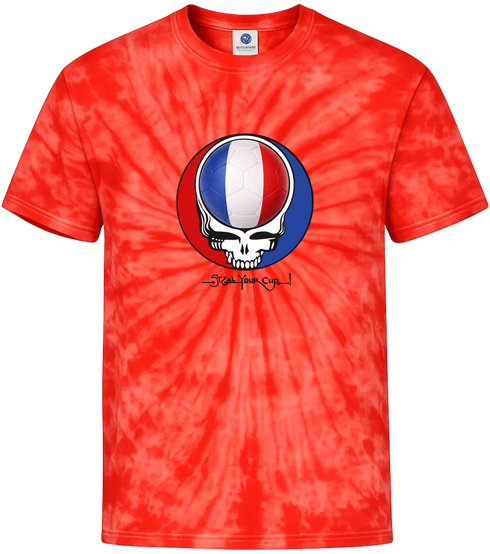 France FIFA World Cup Stealie Tie-Dye T-Shirt