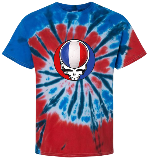 France FIFA World Cup Stealie Tie-Dye T-Shirt