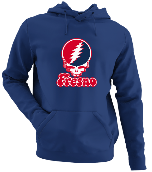 Fresno Stealie Premium Unisex Hoodie — Design: Fresno State — Navy