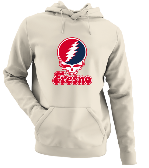 Fresno Stealie Premium Unisex Hoodie — Design: Fresno State — Sand