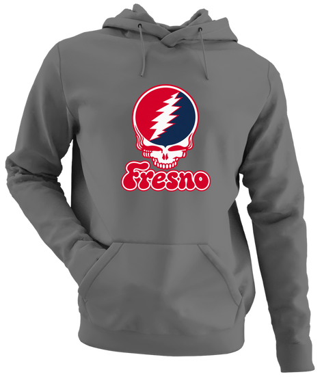 Fresno Stealie Premium Unisex Hoodie — Design: Fresno State — Charcoal