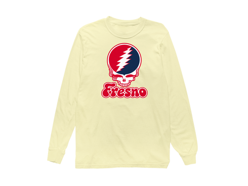 Fresno Stealie Premium Unisex Long-Sleeve — Design: Fresno State — Butter
