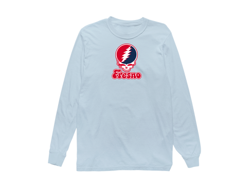 Fresno Stealie Premium Unisex Long-Sleeve — Design: Fresno State — Chambray