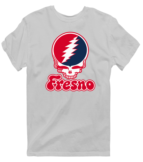 Fresno Stealie Premium Unisex T-Shirt — Design: Fresno State — Sport Grey