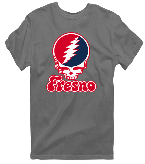 Fresno Stealie Premium Unisex T-Shirt — Design: Fresno State — Charcoal